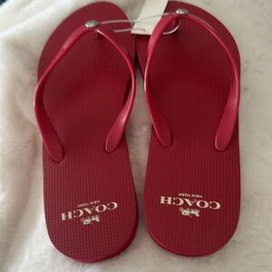 NWT Coach Flip-Flops
